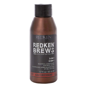Redken Brews 3-in-1 Shampoo, Conditioner & Body Wash For Men