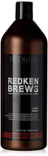 Load image into Gallery viewer, Redken Brews 3-in-1 Shampoo, Conditioner &amp; Body Wash For Men
