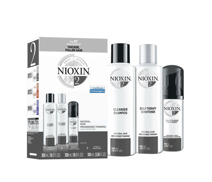 Nioxin System Kit 2: Shampoo, Conditioner, Scalp Treatment