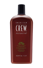 Load image into Gallery viewer, American Crew 3-in-1 Tea Tree Shampoo. Conditioner, Body Wash
